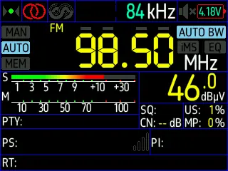 FM/AM Radio (TEF6686_ESP32) screenshot 1