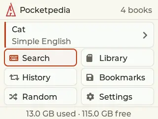 Pocketpedia screenshot 1