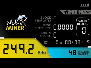 NerdMiner screenshot 1