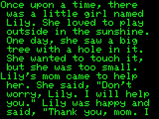 esp-ai TinyStories screenshot 1