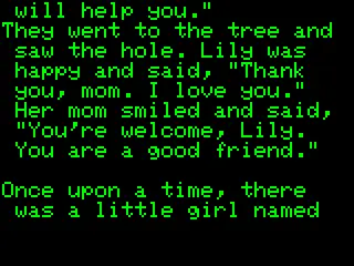 esp-ai TinyStories screenshot 2
