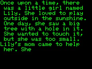 esp-ai TinyStories screenshot 4
